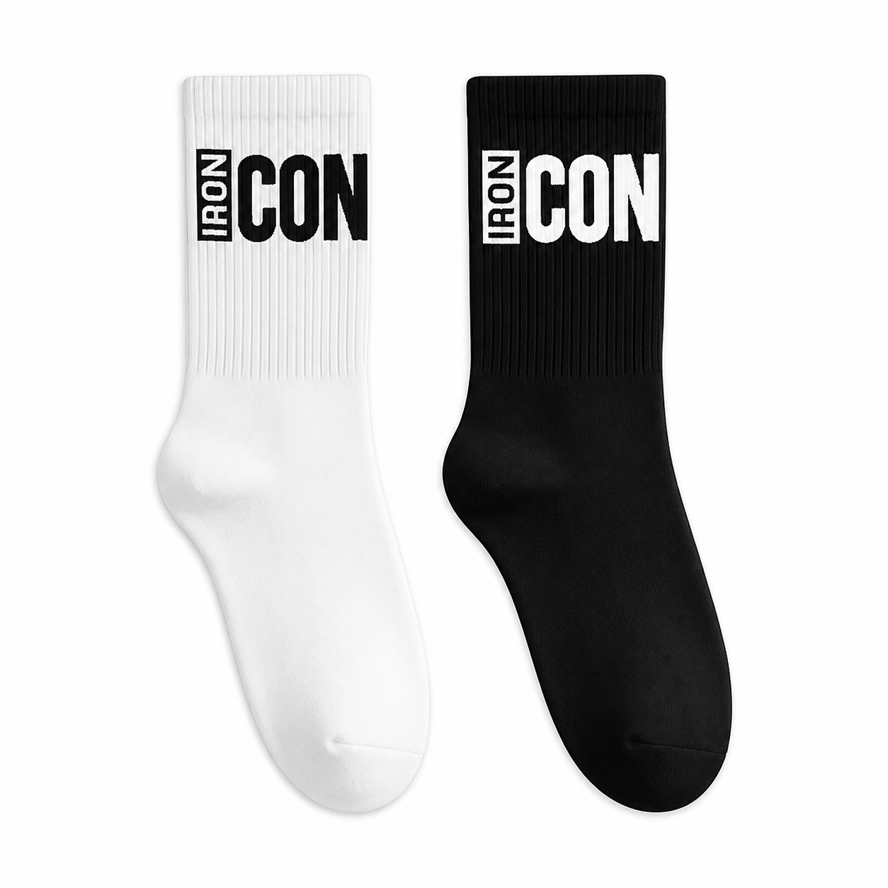IRON ICON Socks Mixed Black and White 3 Pairs for £15
