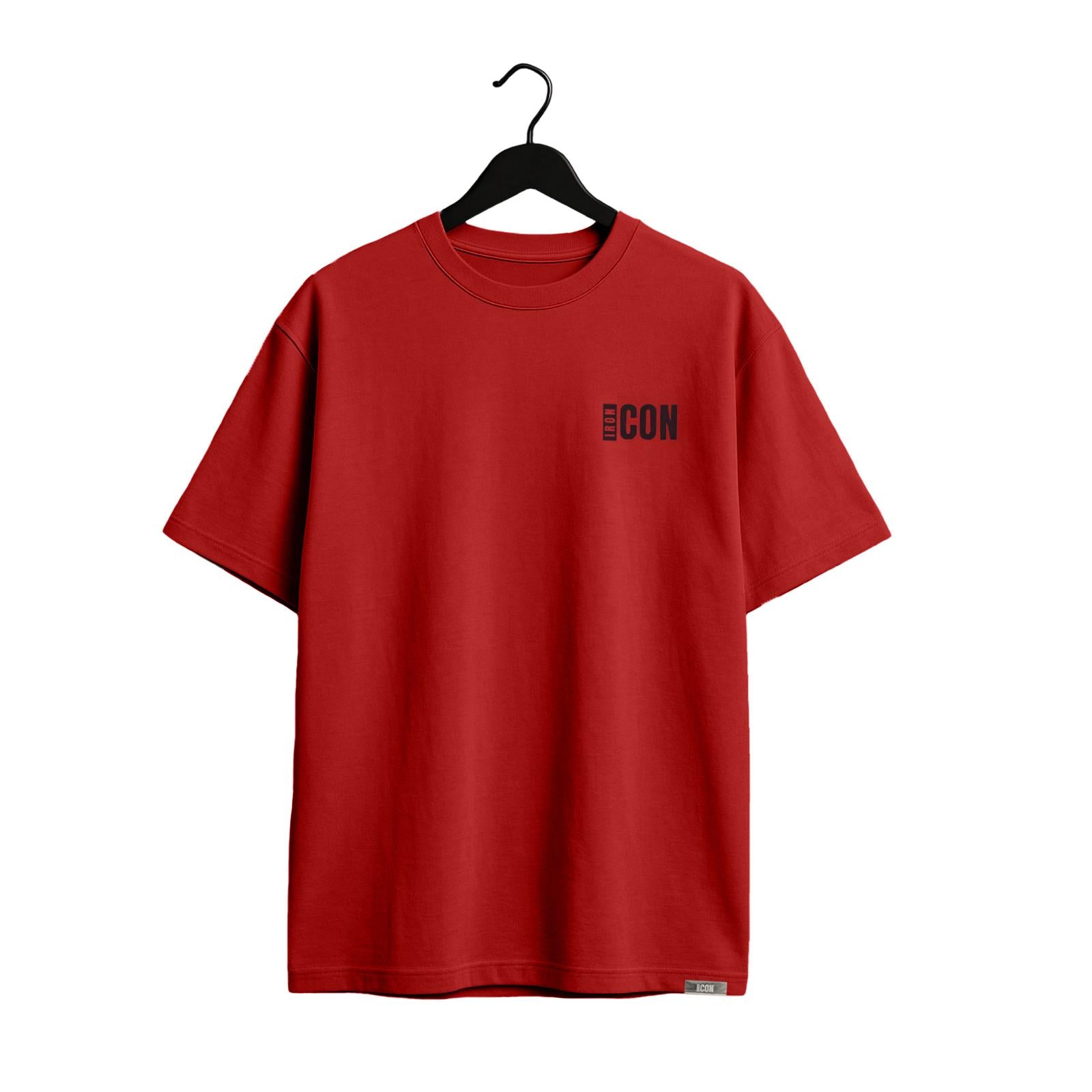 Iron Icon Red T-Shirt - Premium UK Activewear