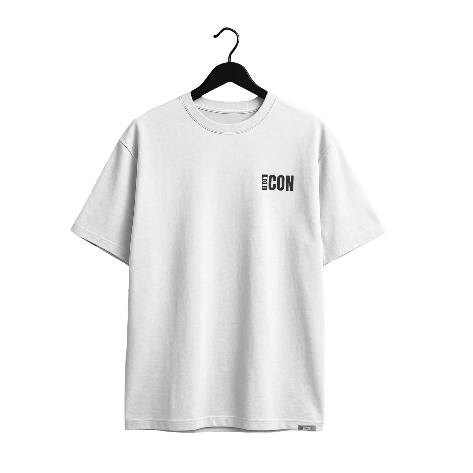 Iron Icon White T-Shirt - Premium UK Activewear