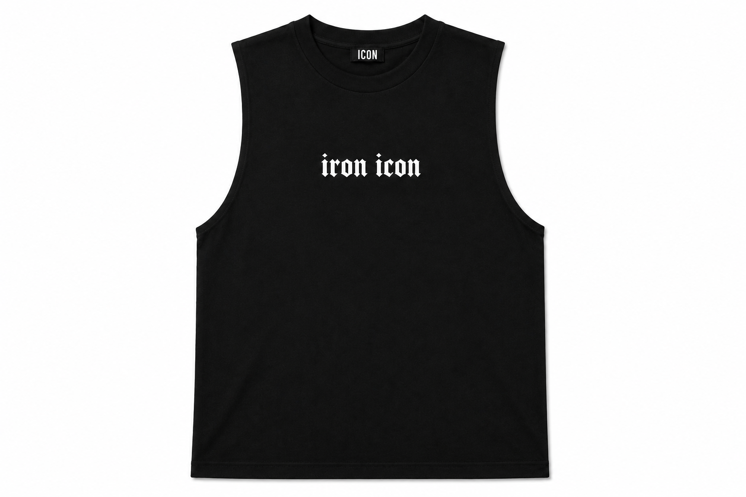 Iron Icon Black Vest - Premium UK Activewear