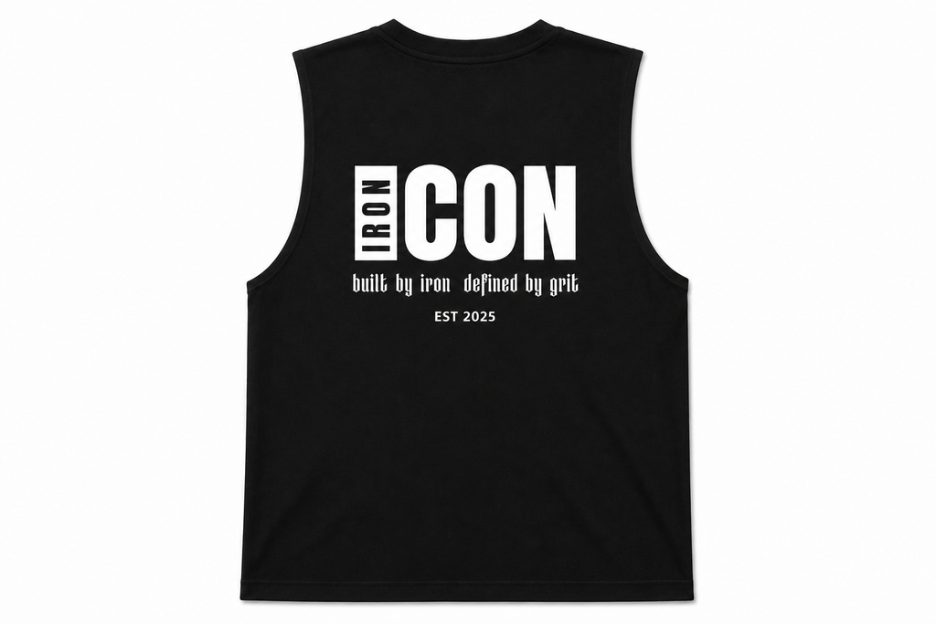 Iron Icon Black Vest - Premium UK Activewear
