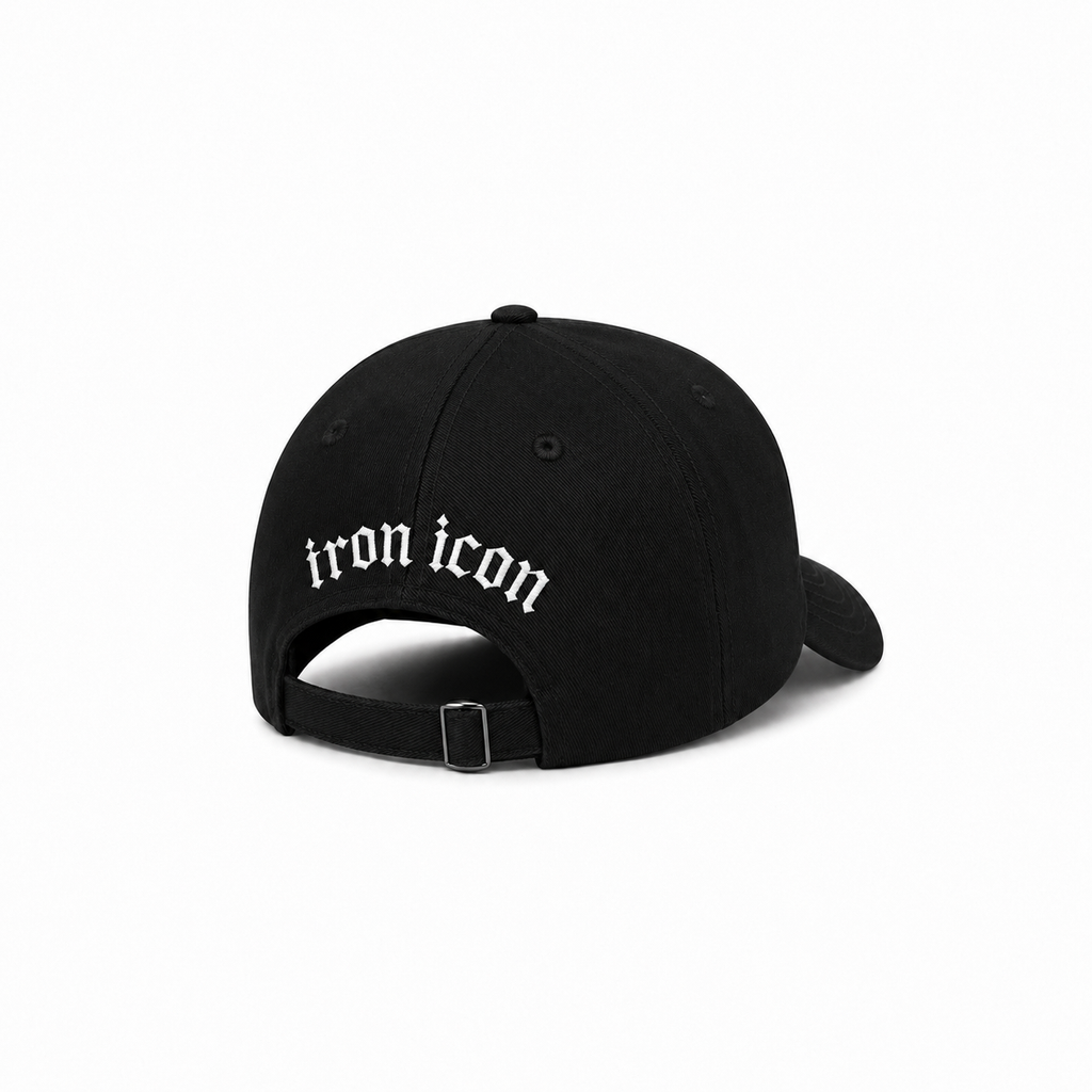 Iron Icon Black Cap - UK Activewear Headwear